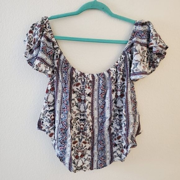 Boho off the shoulder top S - Picture 6 of 9